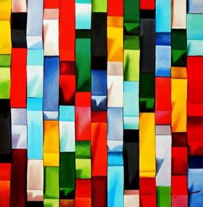Picture of Modern Art - The 3d Squarespace g92363 80x80cm fantastisches Ölbild