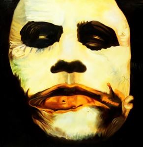 Imagen de Homage of the Dark Knight - The Joker Heath Ledger g92477 80x80cm exquisites Ölgemälde