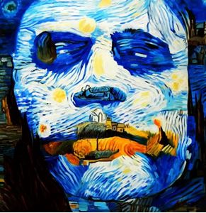 Imagen de Van Gogh meets the Joker mix g92478 80x80cm fantastisches Ölbild