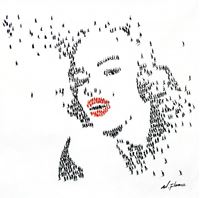Εικόνα της Modern Art - Marylin Monroes people g92524 80x80cm eindrucksvolles Gemälde handgemalt