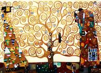 Resim Gustav Klimt - Der Lebensbaum i92396 80x110cm Jugendstil Ölgemälde handgemalt