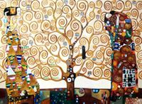 Resim Gustav Klimt - Der Lebensbaum k92404 90x120cm Jugendstil Ölgemälde handgemalt
