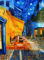 Image de Vincent van Gogh - Nachtcafe k92413 90x120cm exzellentes Ölgemälde handgemalt