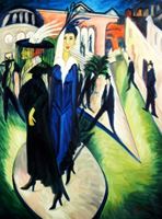 Afbeelding van Ernst Ludwig Kirchner - Potsdamer Platz k92416 90x120cm exquisites Ölbild
