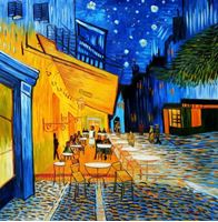 Picture of Vincent van Gogh - Nachtcafe m92436 120x120cm exzellentes Ölgemälde handgemalt