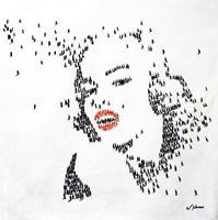 Εικόνα της Modern Art - Marylin Monroes people m92542 120x120cm eindrucksvolles Gemälde handgemalt