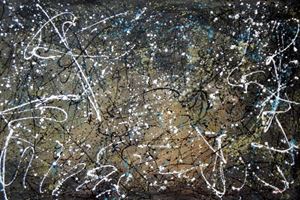 Afbeelding van Autumn Rhythm Homage of Pollock p92458 120x180cm abstraktes Ölgemälde handgemalt