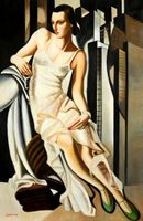Afbeelding van Homage of T. de Lempicka - Portrait der Madame Allan Bott p92548 120x180cm Ölbild handgemalt