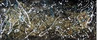 Resim Autumn Rhythm Homage of Pollock t92439 75x180cm abstraktes Ölgemälde handgemalt